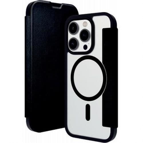 Helsinki Vegan Leather Folio Case för iPhone 15 Plus DBRAMANTE1928 Transparent Black
