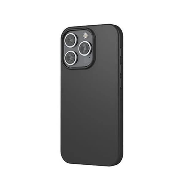 Skal till iPhone 16 Pro MagSafe Silikon Oleofobisk och anti-skrapa MW Black