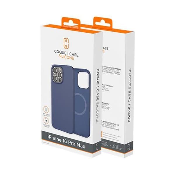 Fodral till iPhone 16 Pro Max - MW - Oleofobisk och anti-repa silikon - Blå
