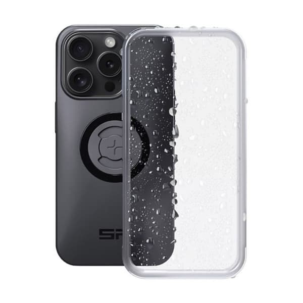 Skyddsskal - SP Connect - iPhone 15 Pro - Väderbeständig - Mjuk - Unisex