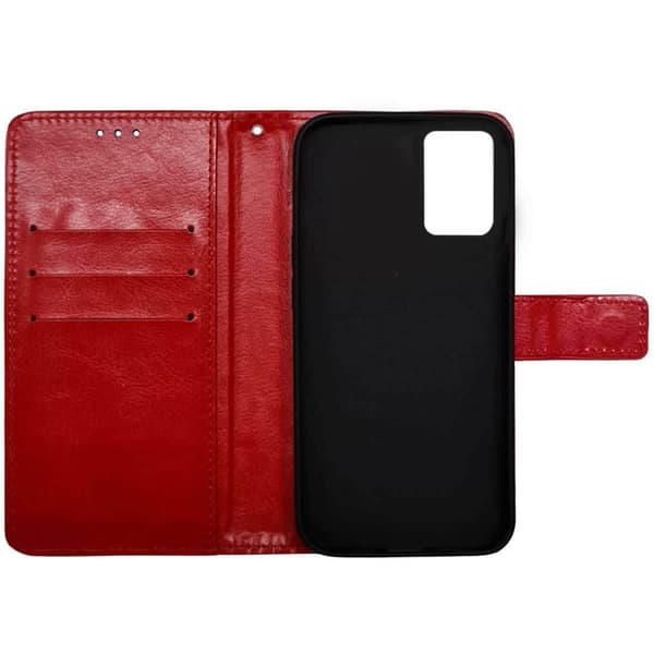 Lommebokdeksel 3-kort Motorola G35 - Rød