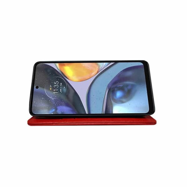 Lommebokdeksel 3-kort Motorola G35 - Rød