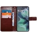 Miniatyrbillede 1 af 4: Wallet cover 3-kort Motorola G35 - Brun