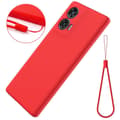 Miniatyrbillede 2 af 3: Liquid silikone cover Motorola Moto G85 - Rød