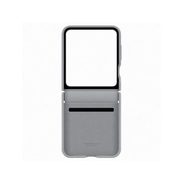 Coque - Kindsuit - Galaxy Z Flip 6 - Äkta läder - Grå - Mjuk