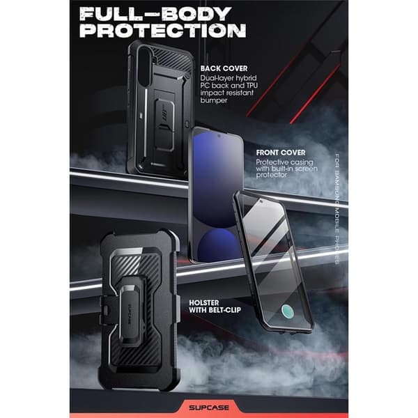 SUPCASE UB Pro skal Samsung Galaxy S24 FE - Svart