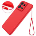 Miniatyrbild 2 av 2: Liquid silikon skal Motorola Moto G75 5G - China Red