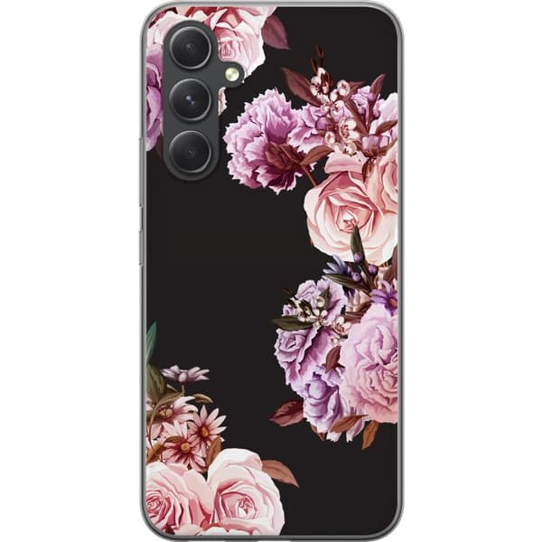 Samsung Galaxy S24 FE Gjennomsiktig deksel Blomster