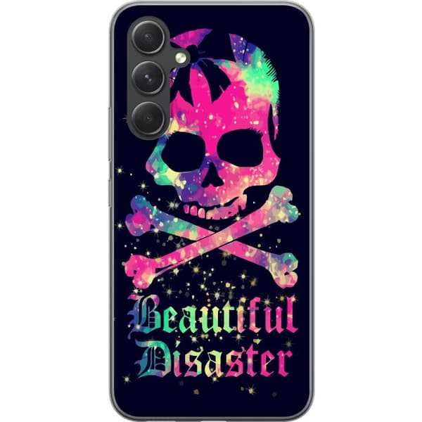 Samsung Galaxy S24 FE Gennemsigtig cover Farverig Dødskal