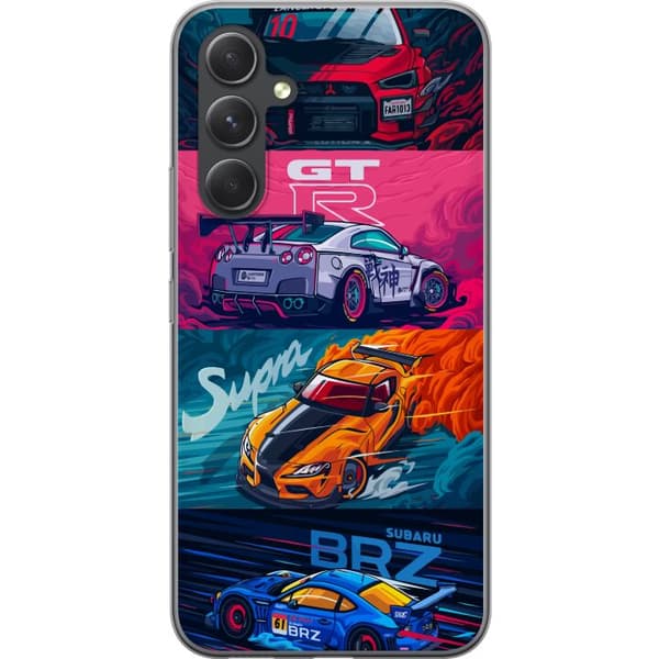 Samsung Galaxy S24 FE Genomskinligt Skal Subaru Racing