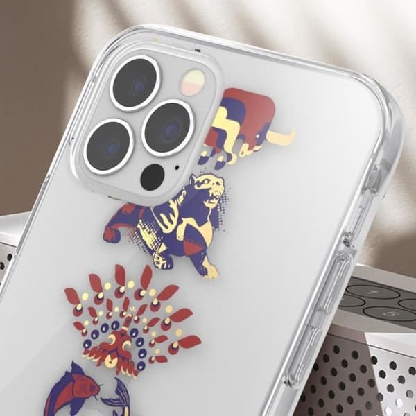 Fodral till iPhone 12 Pro Max Silikongel Jovialt mönster Tunt Lätt Adidas Transparent