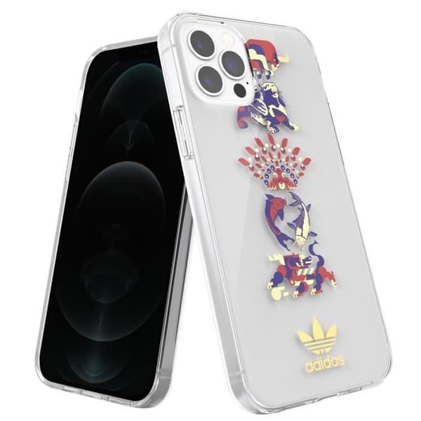 Fodral till iPhone 12 Pro Max Silikongel Jovialt mönster Tunt Lätt Adidas Transparent