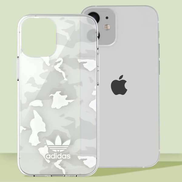 Skal till iPhone 12 Mini - ADIDAS - Camo Trefoil - Silikongel - Genomskinlig