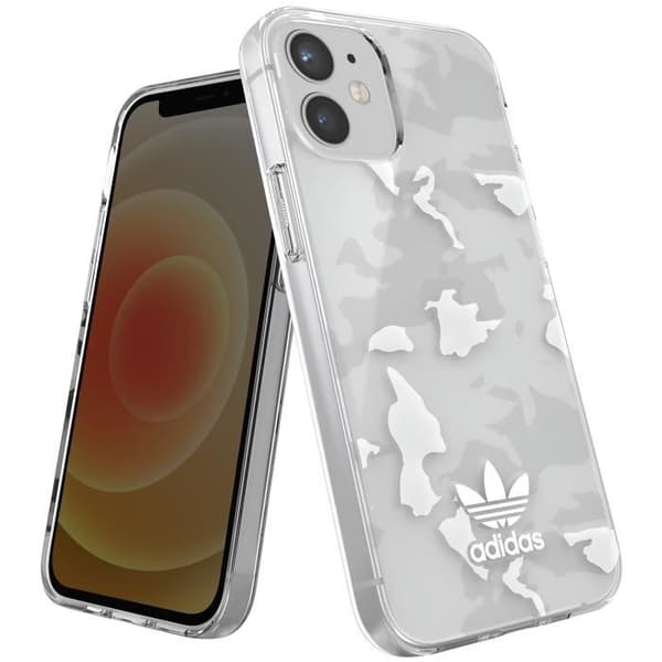 Skal till iPhone 12 Mini - ADIDAS - Camo Trefoil - Silikongel - Genomskinlig