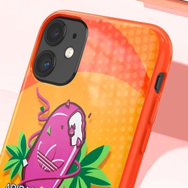 Skal till iPhone 11 - ADIDAS - Bodega Collection - Upphöjda kanter - Orange