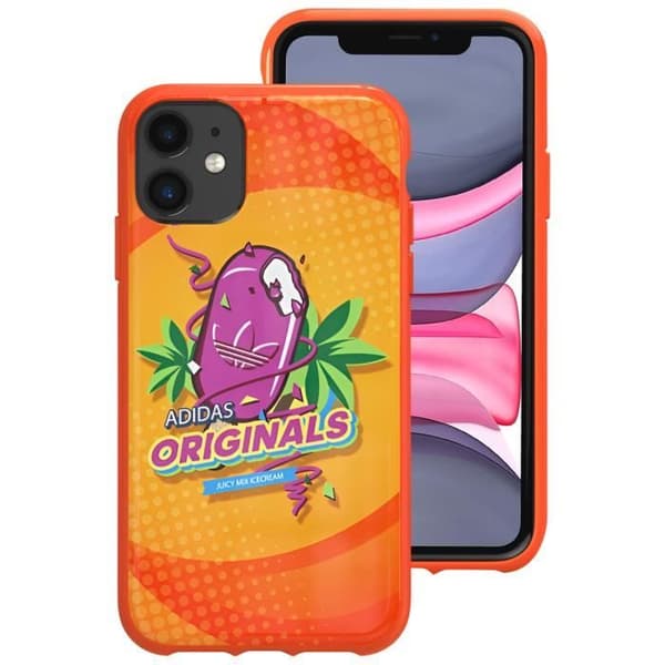 Skal till iPhone 11 - ADIDAS - Bodega Collection - Upphöjda kanter - Orange