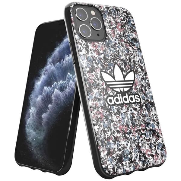 Silikonfodral till iPhone 11 Pro Blommönster förhöjda kanter Adidas Multicolor