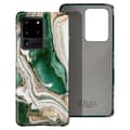 Miniatyrbild 1 av 4: Fodral till Samsung S20 Ultra Marbled Luxury Ultra Thin Golden Jade Marble iDeal of Sweden Mörkgrön