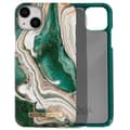 Miniatyrbild 1 av 4: iPhone 14 Plus Fodral Marbled Luxury Ultra Thin Golden Jade Marble iDeal of Sweden Mörkgrön