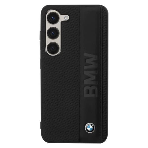Läderfodral till Samsung Galaxy S23 Stötsäkert smal och lätt profil BMW Svart