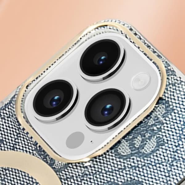 MagSafe Pack för iPhone 14 Pro Max Pattern Case och MagSafe Charger Guess Blue