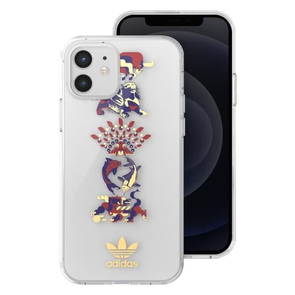 Fodral för iPhone 12 och 12 Pro Silikongel Jovialmönster Tunt Lätt Adidas Transparent