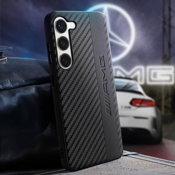 Fodral till Samsung Galaxy S23 Plus Bi-material Carbon Effect AMG Black