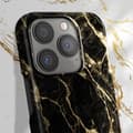 Miniatyrbild 4 av 4: Skal till iPhone 13 Pro Marbled Luxury Ultratunn Golden Smoke Marble iDeal of Sweden Svart / Guld