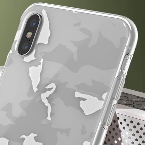 Fodral för iPhone X och XS Silikongel Slim Design Adidas Vit