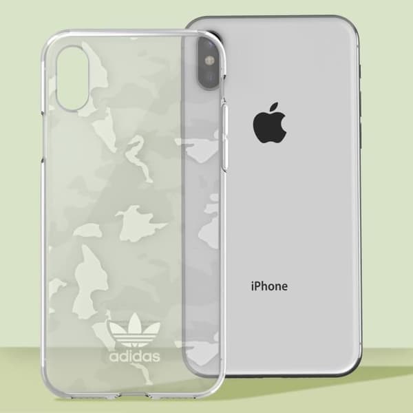 Fodral för iPhone X och XS Silikongel Slim Design Adidas Vit