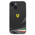 Miniatyrbild 2 av 4: Fodral till iPhone 14 Bi-material Kompatibel med Qi Charge Ferrari Black