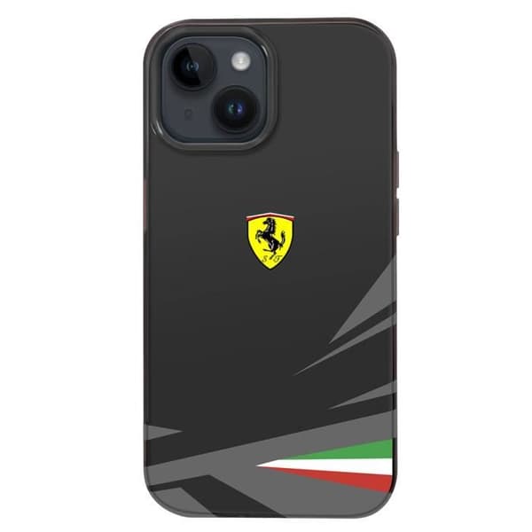 Fodral till iPhone 14 Bi-material Kompatibel med Qi Charge Ferrari Black