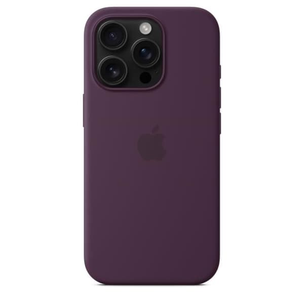 APPLE iPhone 16 Pro - Silikonfodral med MagSafe - Plommon