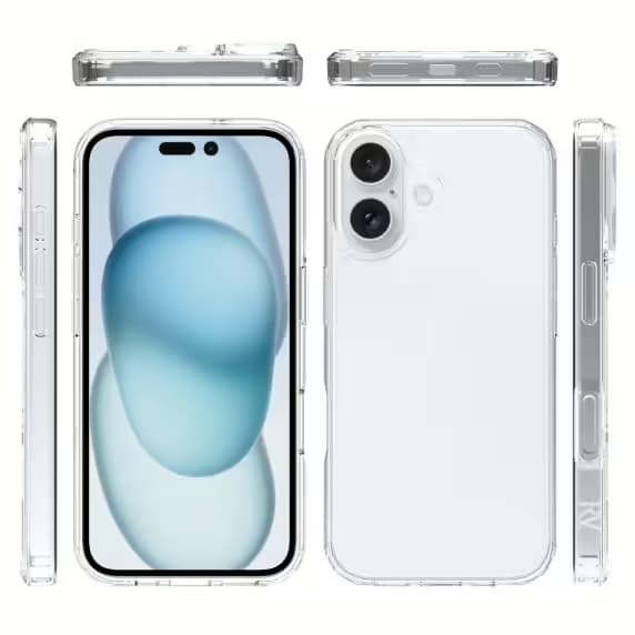 iPhone 16 Plus Mobilskal Stöttåligt Rvelon - Transparent