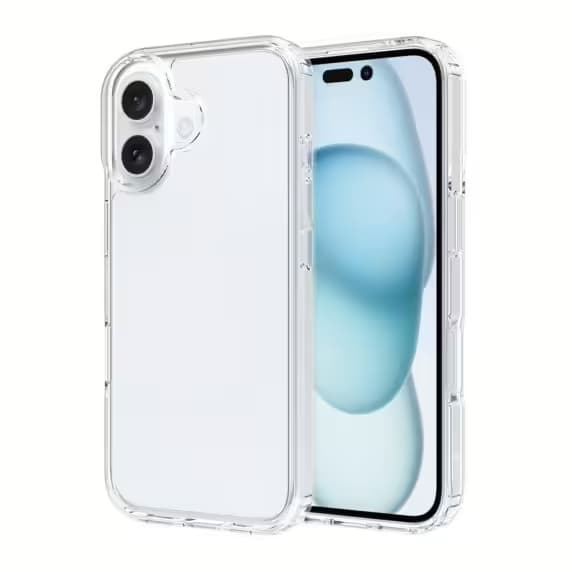 iPhone 16 Plus Mobilskal Stöttåligt Rvelon - Transparent