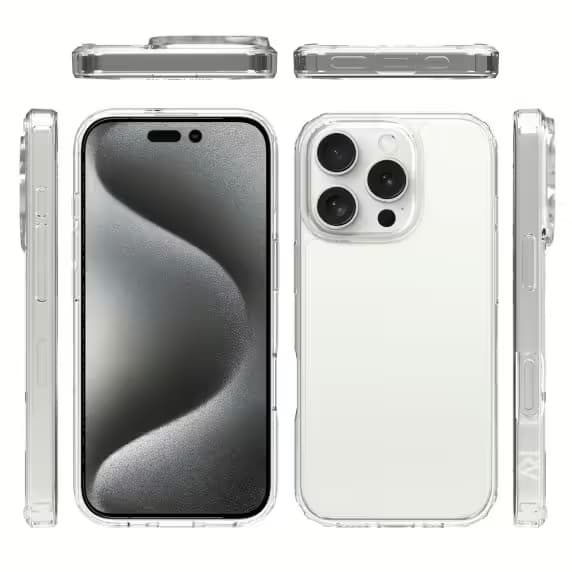 iPhone 16 Pro Mobilskal Stöttåligt Rvelon - Transparent