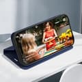 Miniatyrbild 3 av 4: Foliofodral för iPhone 16 Pro Max Diamantkorthållare Video Support Night Blue
