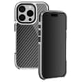 Miniatyrbild 2 av 4: Fodral till iPhone 16 Pro Stötsäkert med metallkameraram Svart