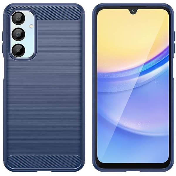 Harjattu TPU kuori Samsung Galaxy A16 5G - Sininen