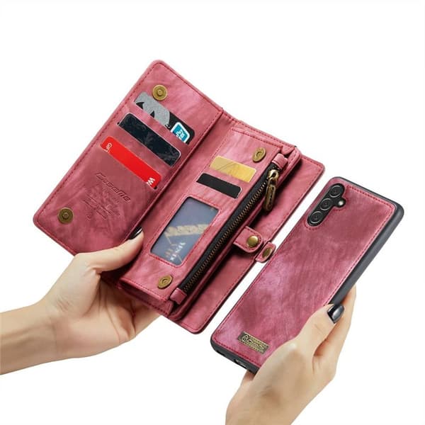 CaseMe mobilcover 008 8-kort Samsung Galaxy A16 5G - Rød