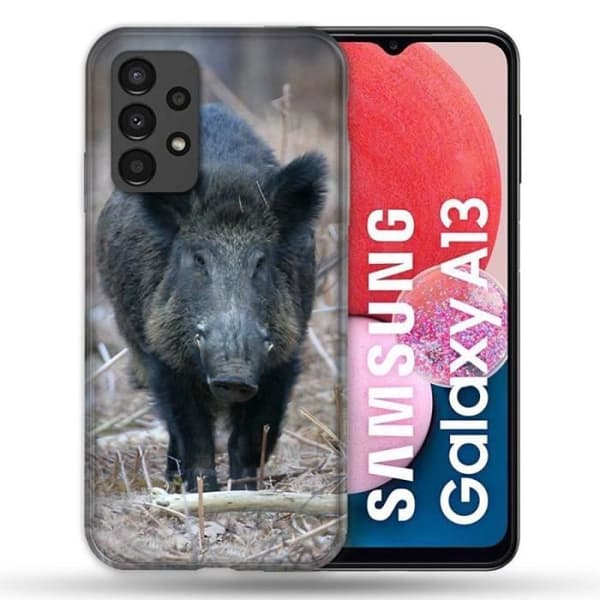 Fodral till Samsung Galaxy A13 Hunting Wild Boar Pine en storlek