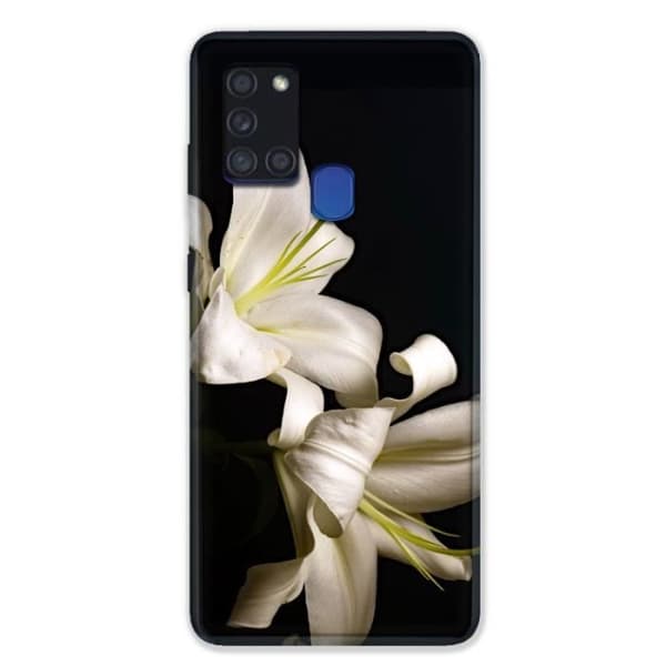 Fodral till Samsung Galaxy A21S Fleur Lys Svart en storlek