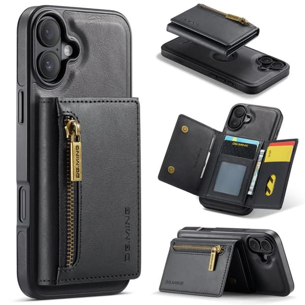 INF Magnetiskt Plånboksfodral för iPhone 16 Plus - Svart 0