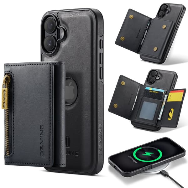 INF Magnetiskt Plånboksfodral för iPhone 16 Plus - Svart 0