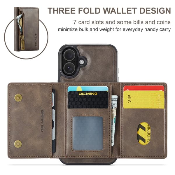 INF Magnetisk pung-etui til iPhone 16 Plus 0