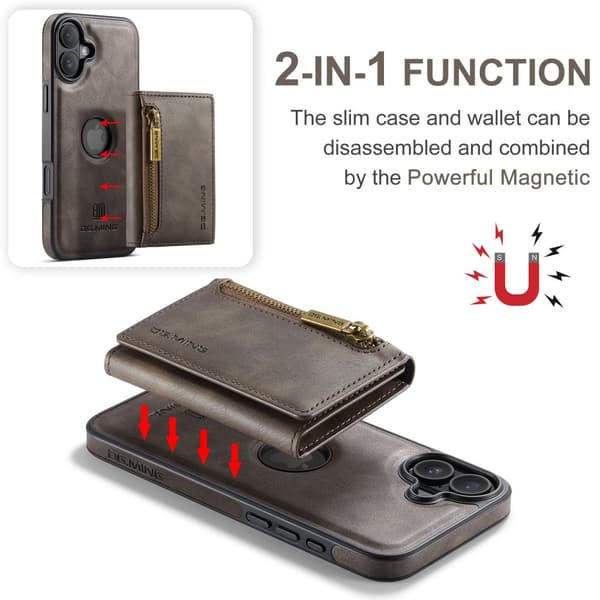 INF Magnetisk pung-etui til iPhone 16 Plus 0