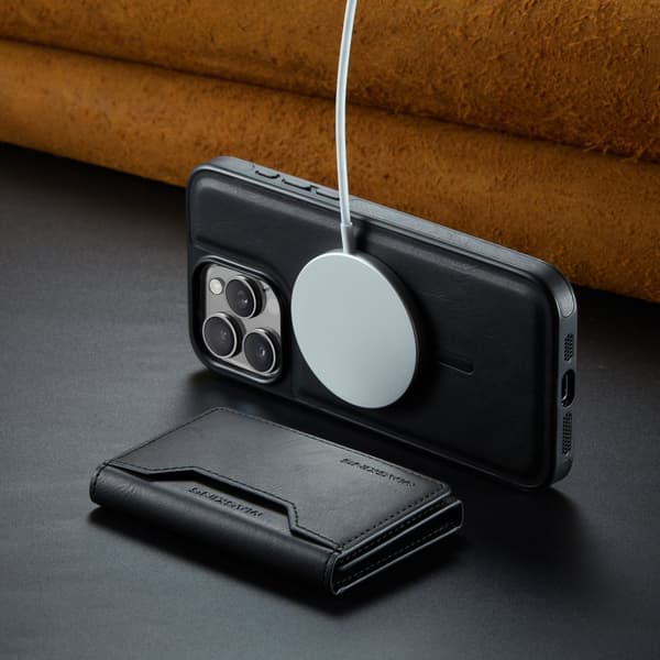 INF M2 magnetisk lommebokdeksel til iPhone 16 Pro Max - Svart 0