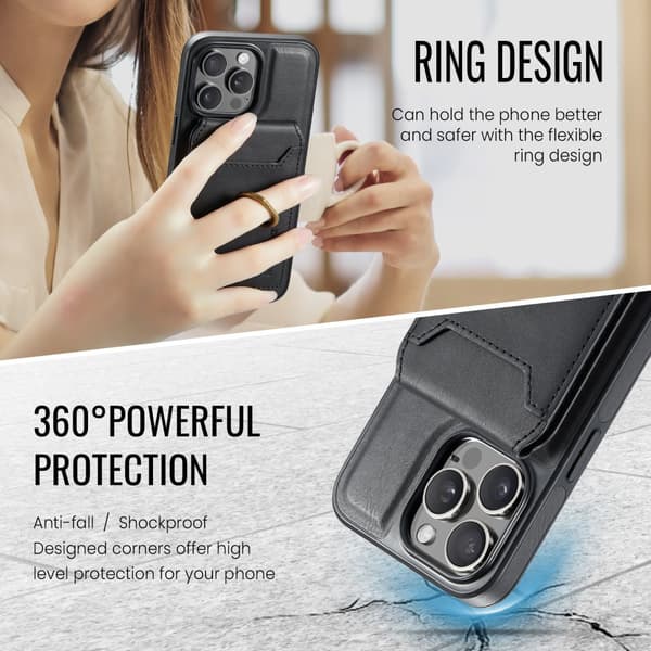 INF Magneettikotelo iPhone 16 Pro Maxille - musta 0