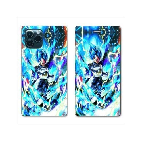 RV Läder plånboksfodral för Huawei P40 Manga Dragon Ball Vegeta Blue one size