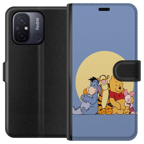 Xiaomi Redmi 12C Tegnebogsetui Nalle Puh og venner